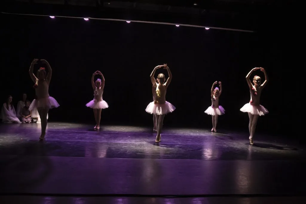 Elèves enfants de l'école de danse de Montpon en classique.