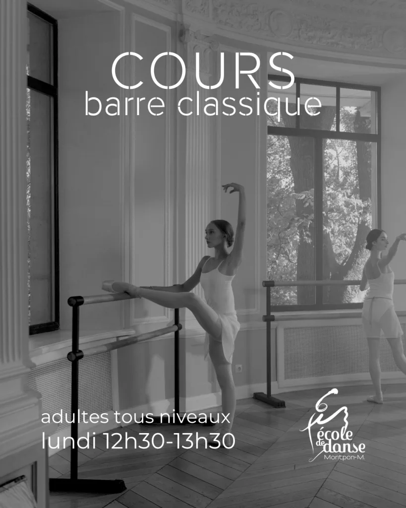 Une élève à la barre classique