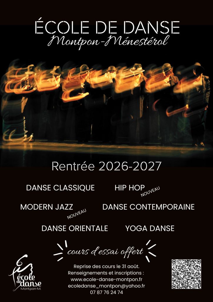 Rentrée des cours école de danse de Montpon 2026