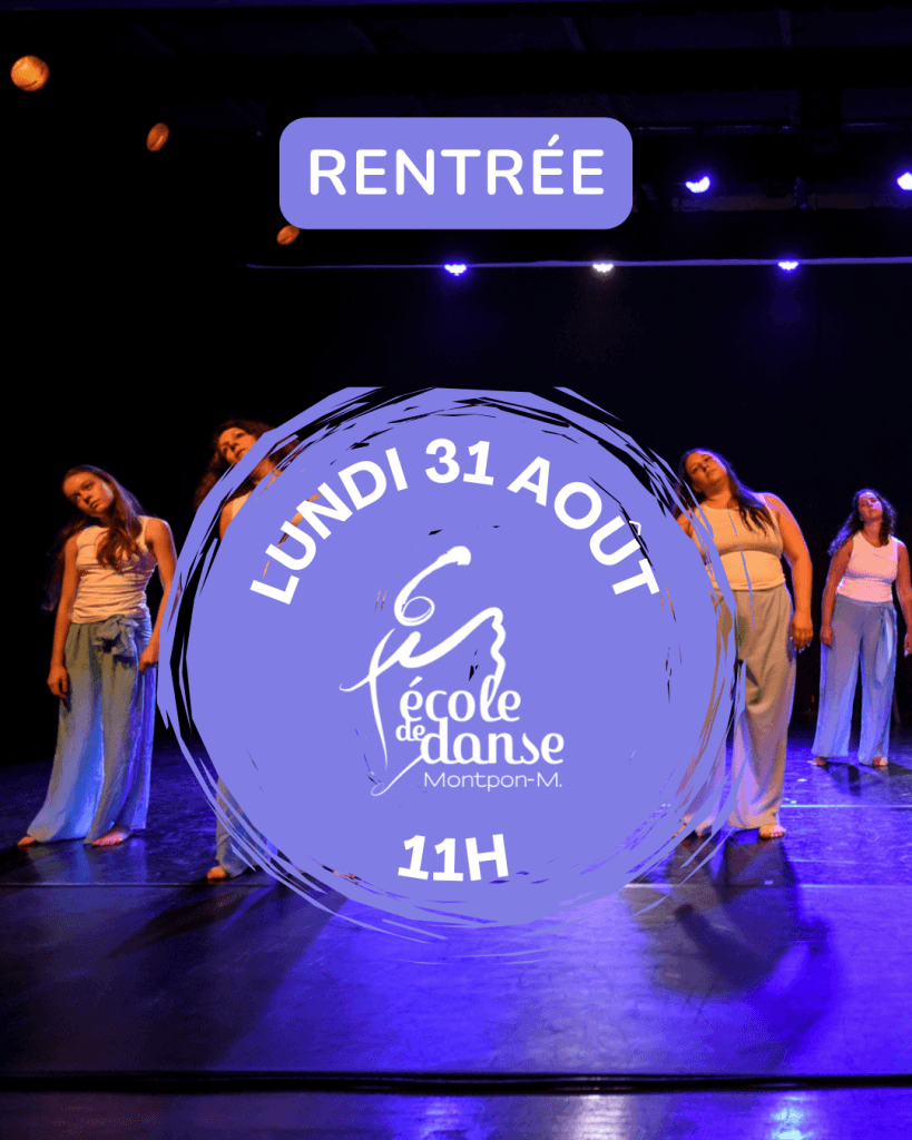 Rentrée des cours de danse le 31 août.