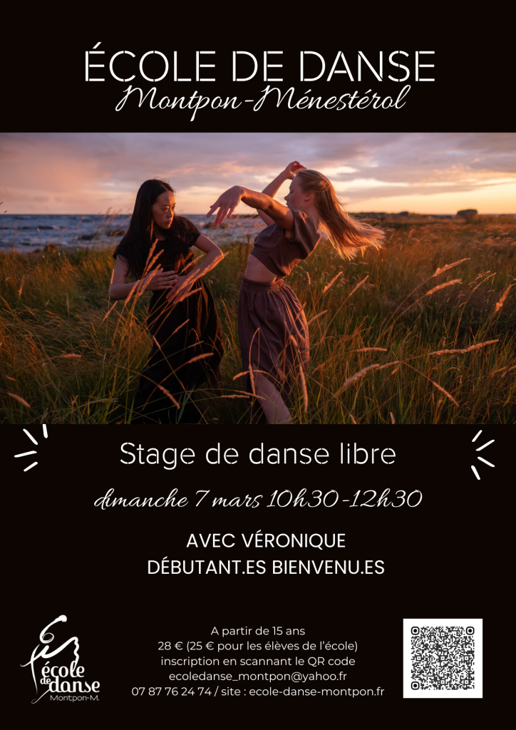 Stage danse libre à Montpon